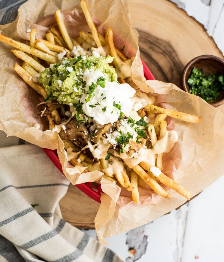 Loaded Pork Carnitas Street Fries