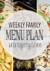 Weekly Family Meal Plan #87