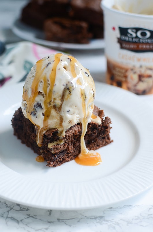 Gluten-Free Caramel Brownie Sundae