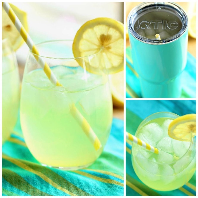 Skinny Vodka Lemonade - A perfect cocktail for summer that is lower in calories and perfect for the pool and the beach!