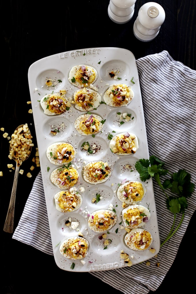 Mexican Street Corn Deviled Eggs