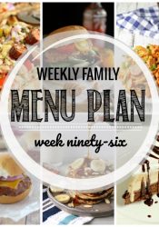 Weekly Family Meal Plan #96
