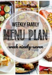 Weekly Family Meal Plan #97