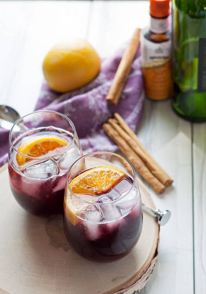 Orange Red Wine Spritzer