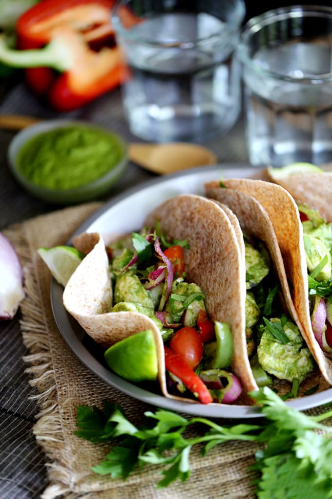 Oven Baked Chimchurri Chicken Fajitas