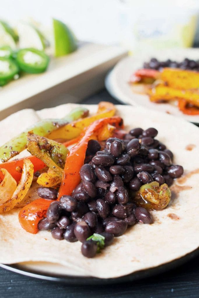 Vegan Black Bean Fajitas