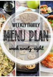 Weekly Family Meal Plan #98
