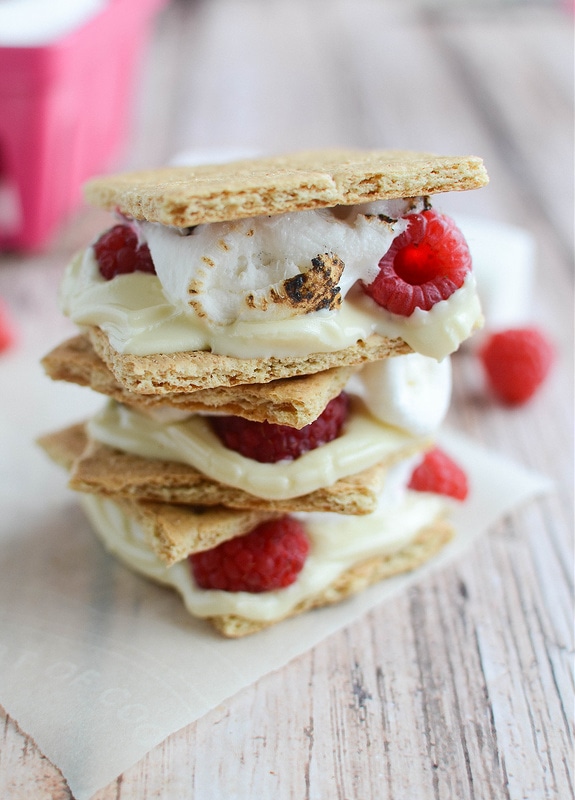 Raspberry White Chocolate S'mores