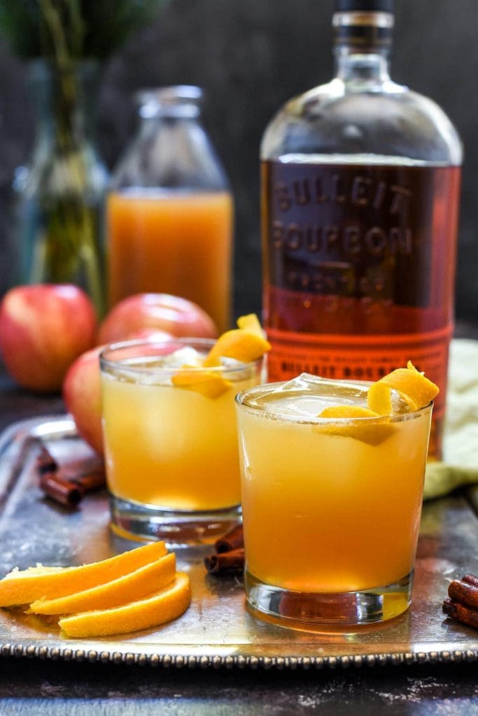 Bourbon Apple Cider Cocktail