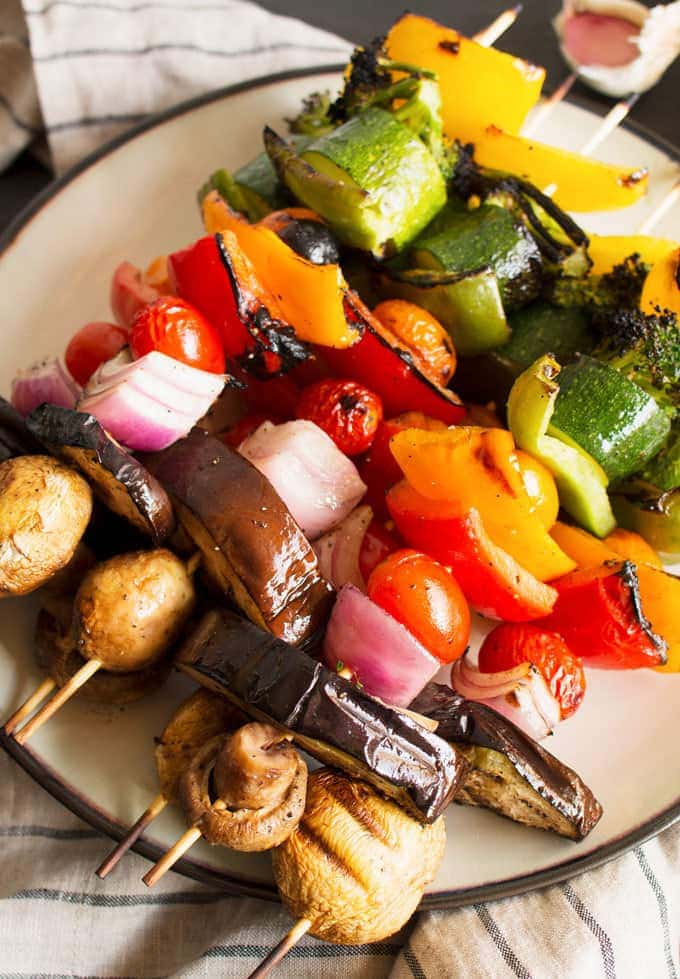 Rainbow Veggie Kabobs