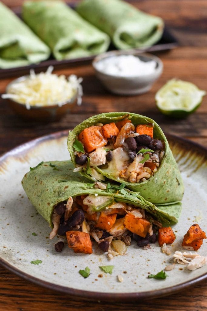 Sweet Potato Black Bean Burrito 