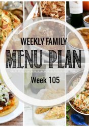 Weekly Family Meal Plan #105