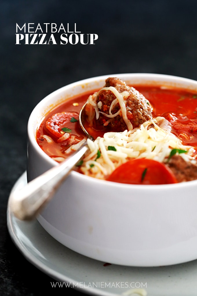 Meatball Pizza Soup