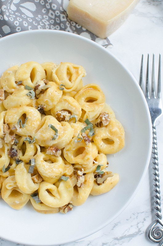 Pumpkin Alfredo Tortellini