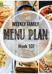 Weekly Family Meal Plan #107