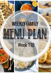 Weekly Family Meal Plan #110