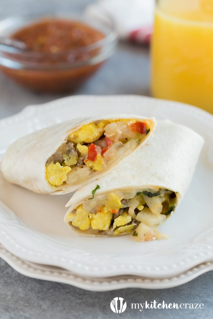 Freezer Breakfast Burritos