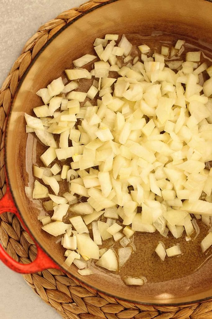 Easy White Bean Chicken Soup is a healthy one pot soup with chicken, Great Northern beans, and green chiles. High-protein, high-fiber, and perfect for meal prep.