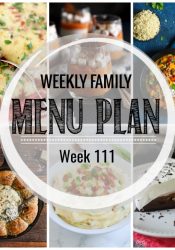 Weekly Family Meal Plan #111