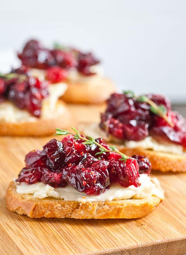 Cranberry Brie Crostini