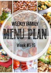 Weekly Family Meal Plan #116