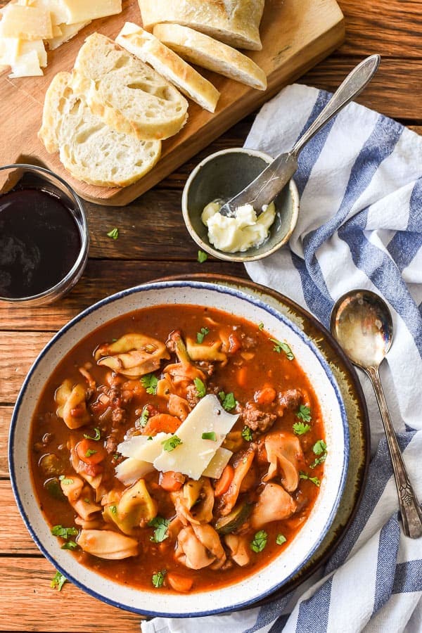 Italian Sausage Tortellini Soup