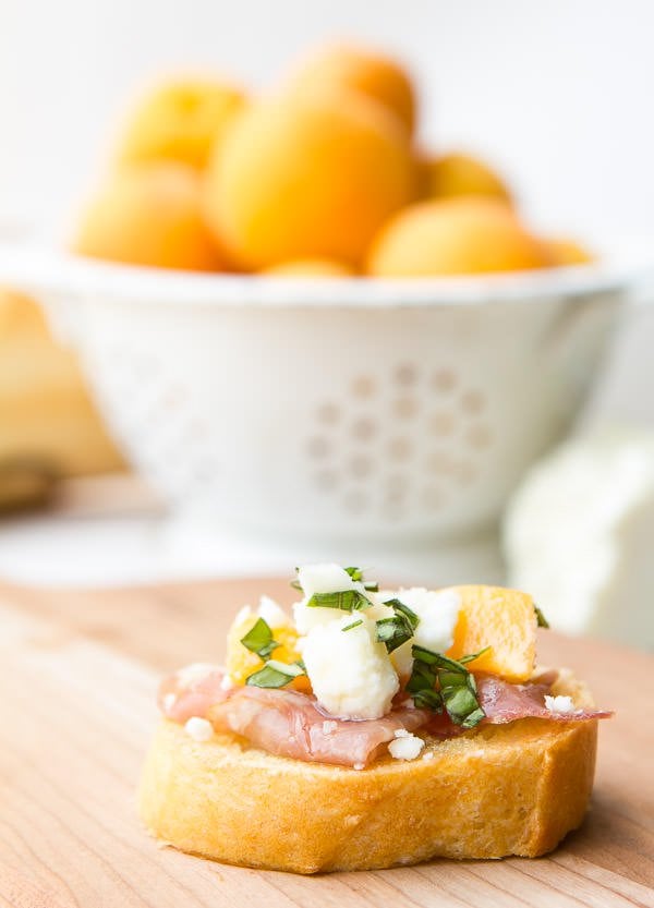 Apricot Cheese Prosciutto Baguette