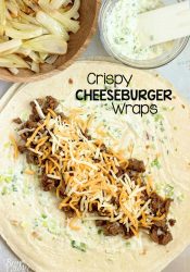 Crispy Cheeseburger Wraps