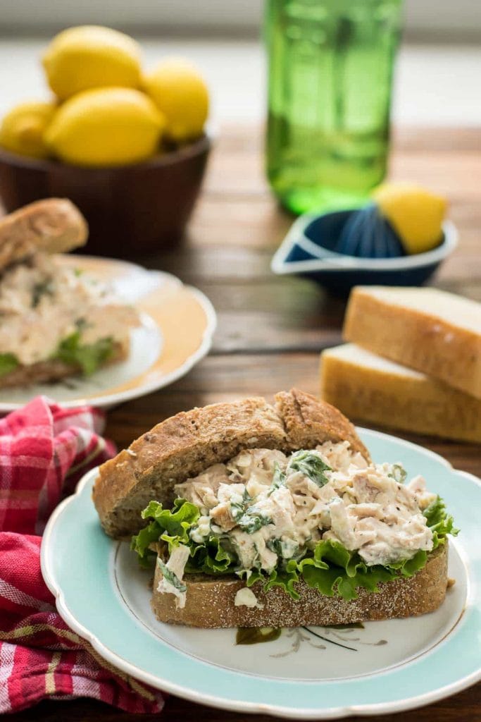 Parmesan Basil Chicken Salad