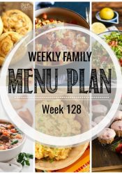 Weekly Family Meal Plan #128