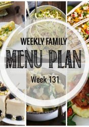 Weekly Family Meal Plan #131