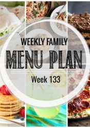 Weekly Family Meal Plan #133
