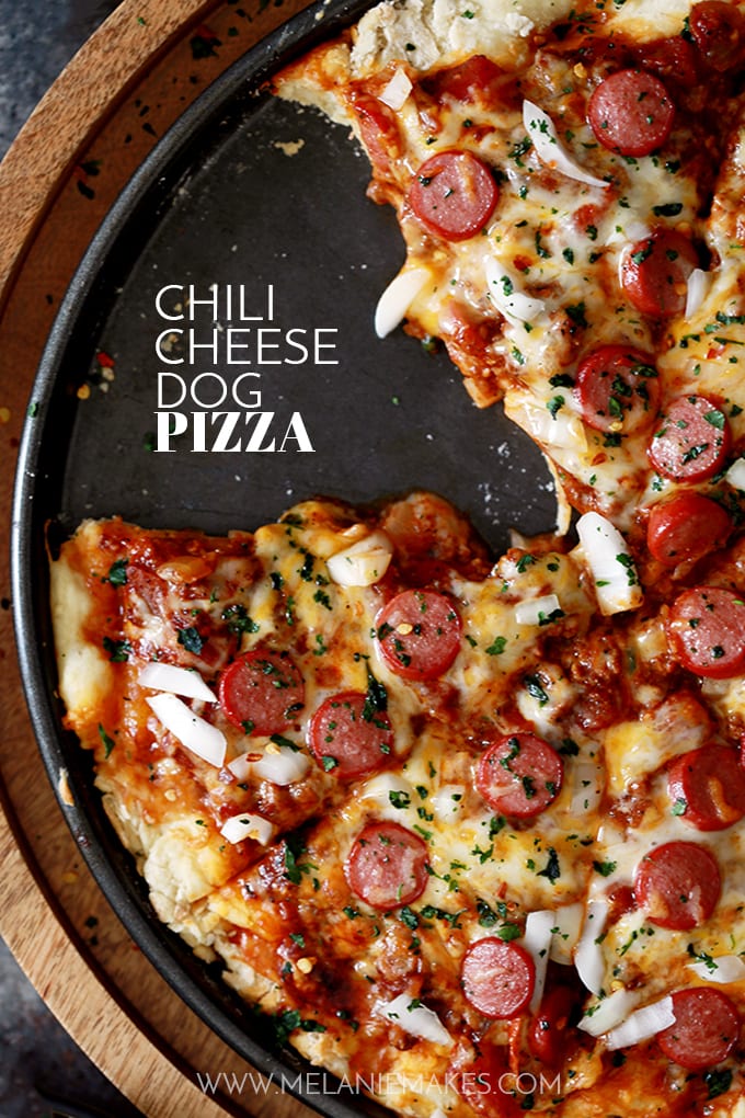Chili Cheese Dog Pizza