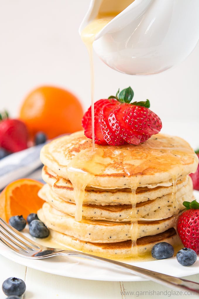 Orange Poppy Seed Pancakes