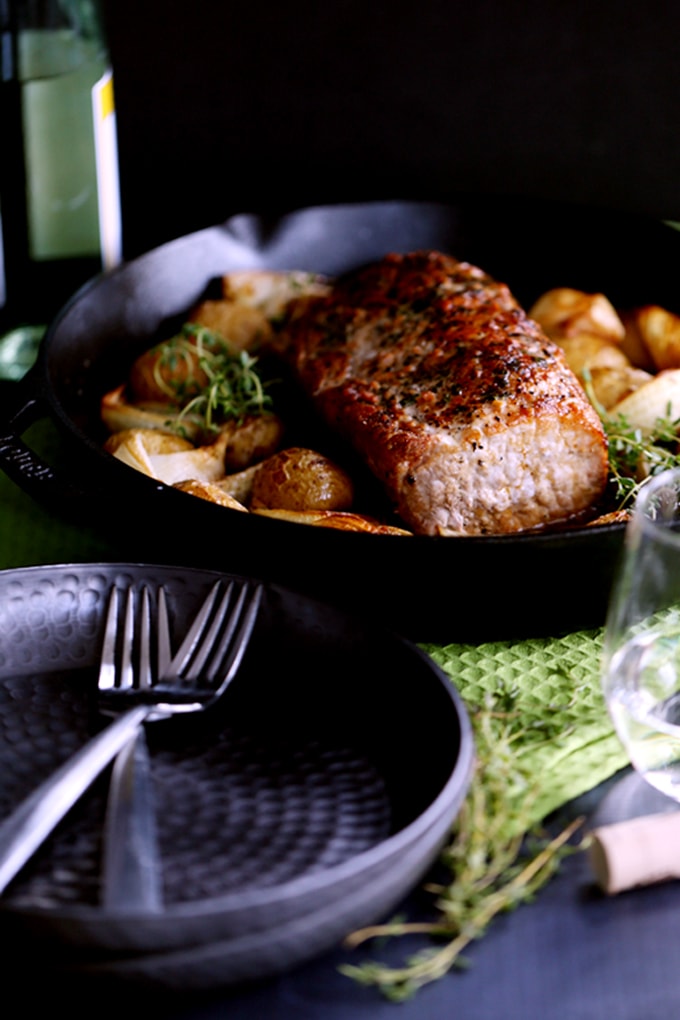 Thyme-Crusted Pork Roast