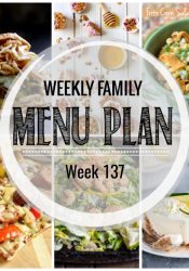 Weekly Family Meal Plan #137