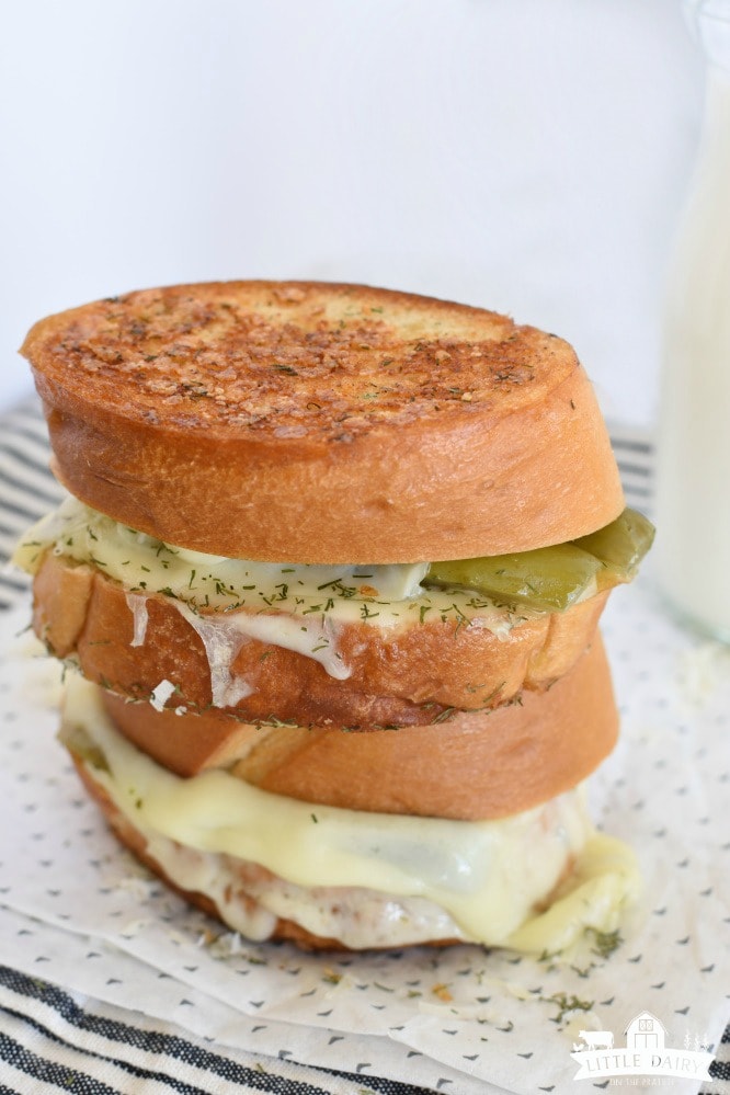 Dill Pickle Grilled Cheese Sandwich