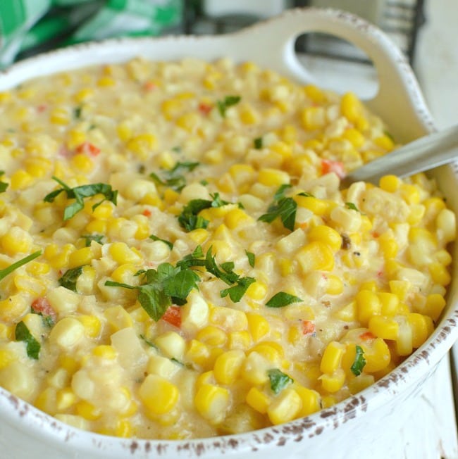 Slow Cooker Cheesy Creamed Corn