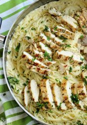 Basil Pesto Chicken Alfredo