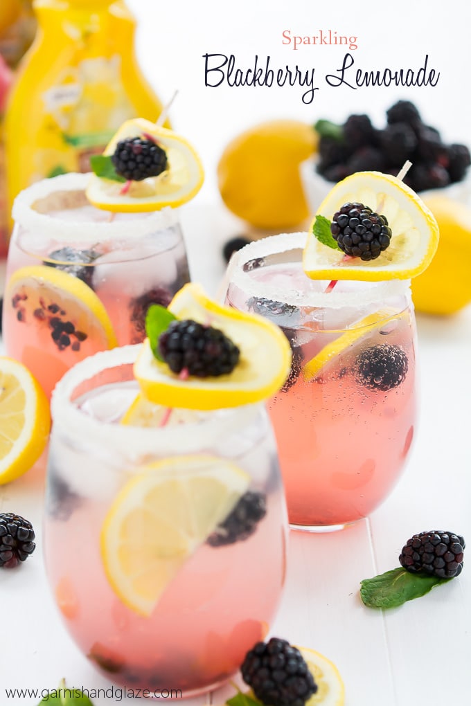 Sparkling Blackberry Lemonade