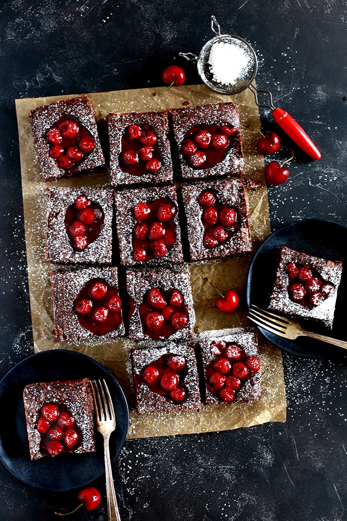 Fudgy Black Forest Bars