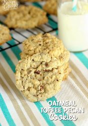 Oatmeal Toffee Pecan Cookies