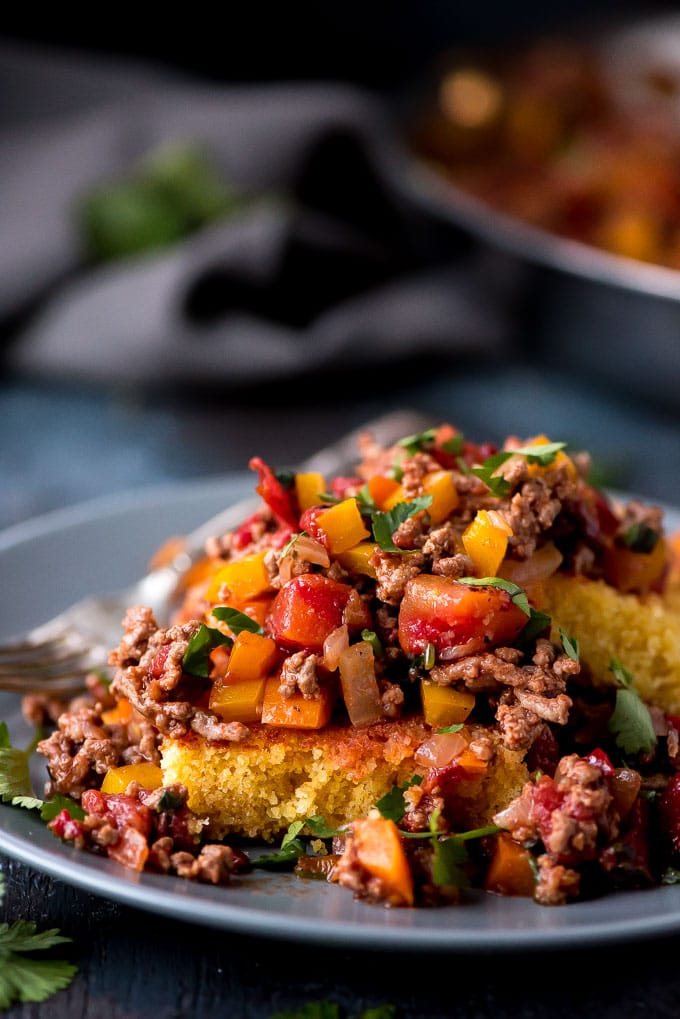 Southwest Cornbread Sloppy Joes