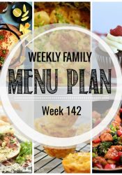 Weekly Family Meal Plan #142