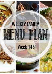 Weekly Family Meal Plan #145