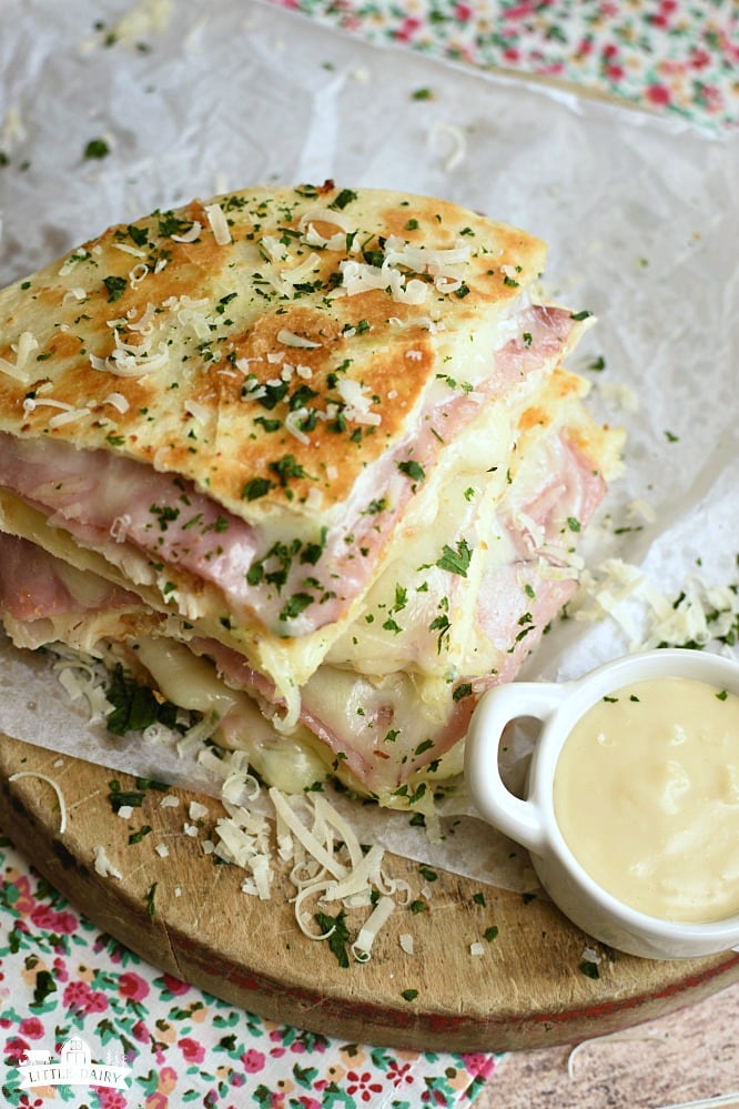 Chicken Cordon Bleu Quesadillas