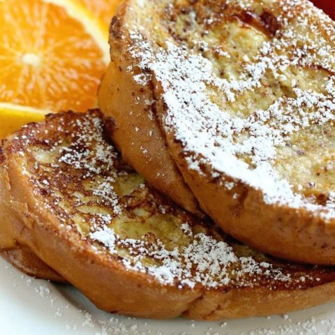 Orange French Toast - A little hint of orange in this french toast gives this recipe a little something extra!