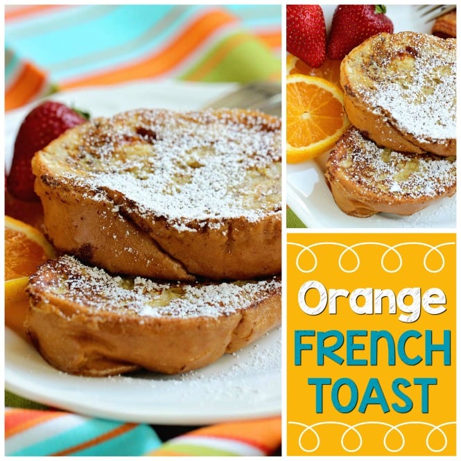 Orange French Toast - A little hint of orange in this french toast gives this recipe a little something extra!