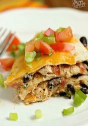 Santa Fe Chicken Enchilada Stack