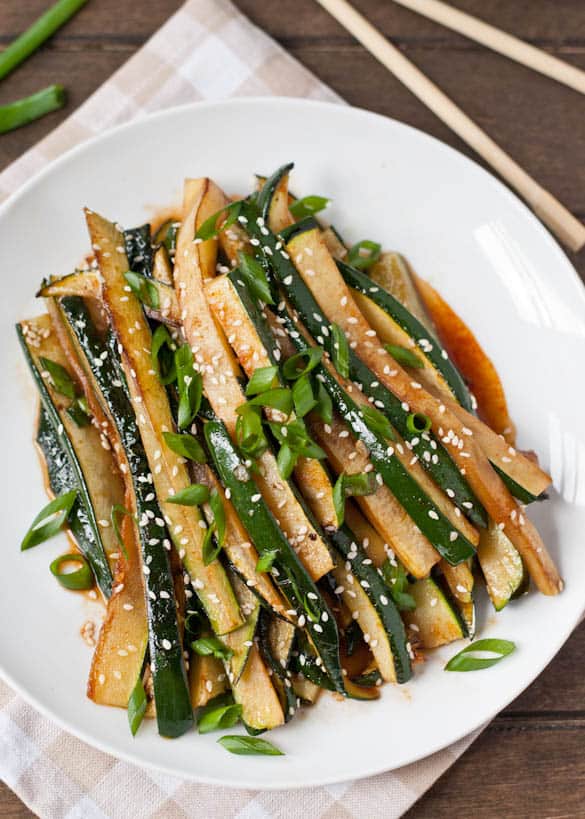 Spicy Asian Zucchini